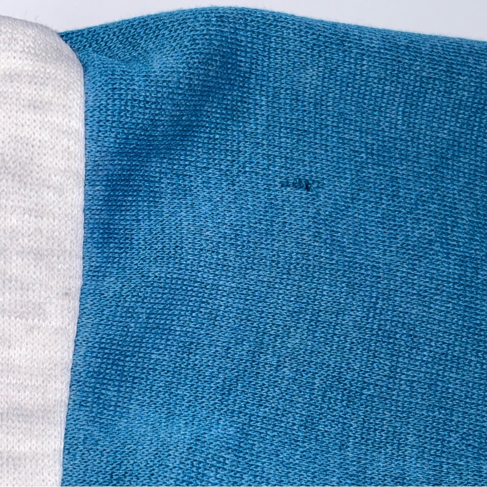 Colorblock Crewneck Sweatshirt - Black, Heather Gray & Teal - Picture 6 of 6